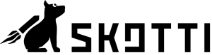 Logo (schwarz auf transparent) von Skotti Grill | hallo.digital kompakt E-Commerce