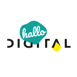 Quadratisches Logo der hallo.digital