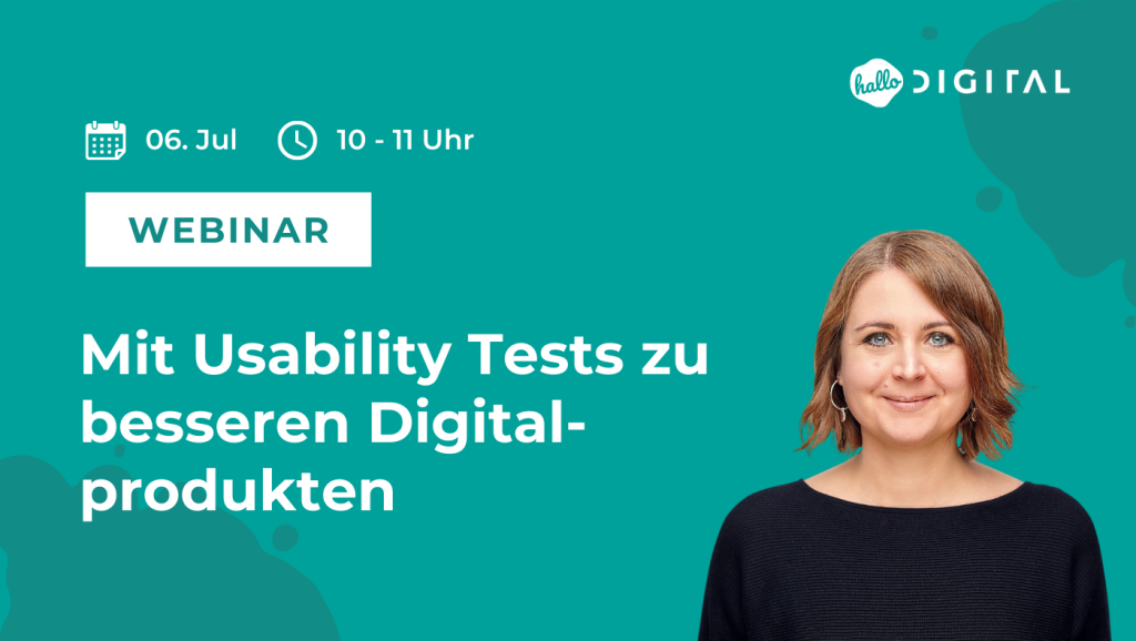 Teaserbild für Webinar Usability Tests
